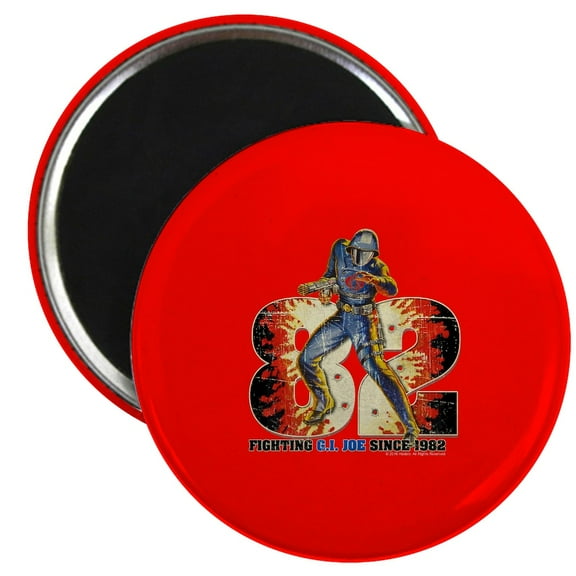 CafePress - G.I. Joe Cobra Commander Magnet - 2.25" Round Magnet, Refrigerator Magnet, Button Magnet Style