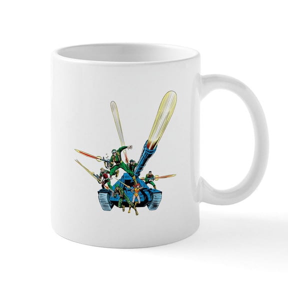 CafePress - G.I. Joe Group On Tank - 11 oz Ceramic Mug - Novelty Coffee Tea Cup