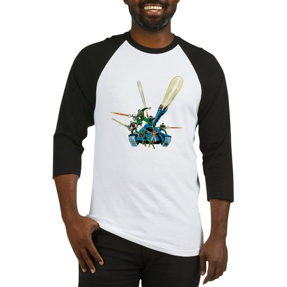CafePress - G.I. Joe Group On Tank - Cotton Baseball Jersey, 3/4 Raglan Sleeve Shirt