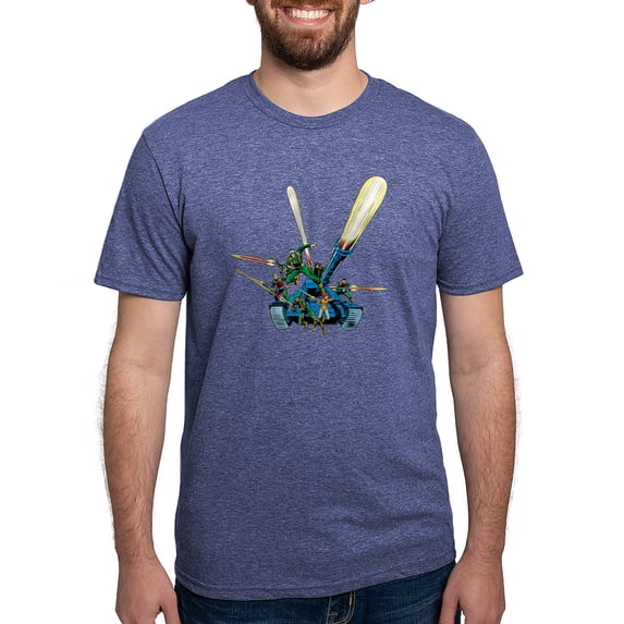 CafePress - G.I. Joe Group On Tank Men's Deluxe T Shirt - Mens Tri-blend T-Shirt