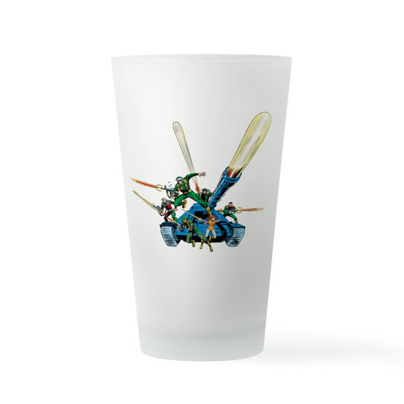 CafePress - G.I. Joe Group On Tank - Pint Glass, Drinking Glass, 16 oz. CafePress