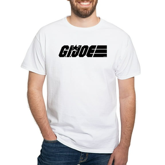 CafePress - G.I. Joe Logo Black Men's Value T Shirt - Men's White Classic Cotton T-Shirts