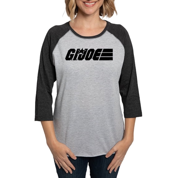 CafePress - G.I. Joe Logo Black Women's Baseball T Shirt - Womens Baseball Tee
