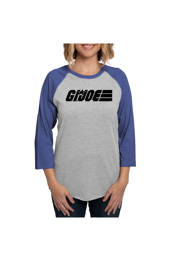 - G.I. Joe Logo Black Women's Baseball T Shirt - Womens Baseball Tee