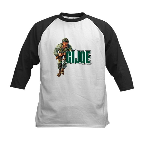 CafePress - G.I. Joe Logo Kids Baseball Tee - Kids Cotton Baseball Jersey, 3/4 Sleeve Shirt