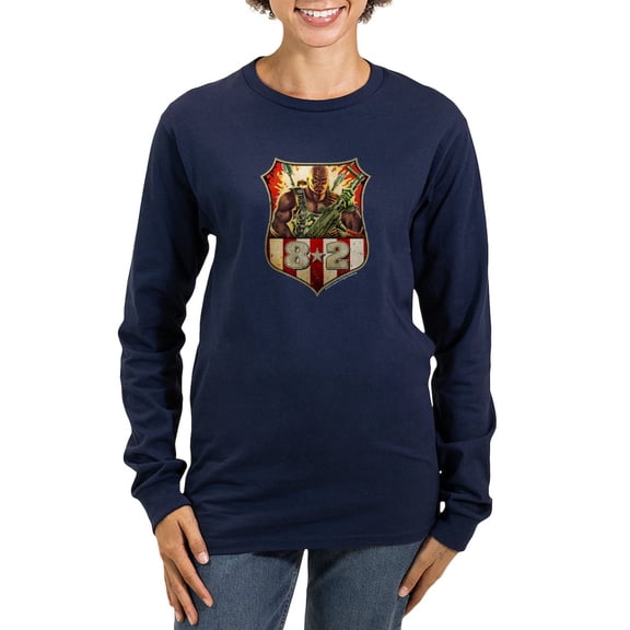 CafePress - G.I. Joe Road Blo Women's Long Sleeve Dark T Shirt - Women's Long Sleeve Graphic Tee Casual Fit