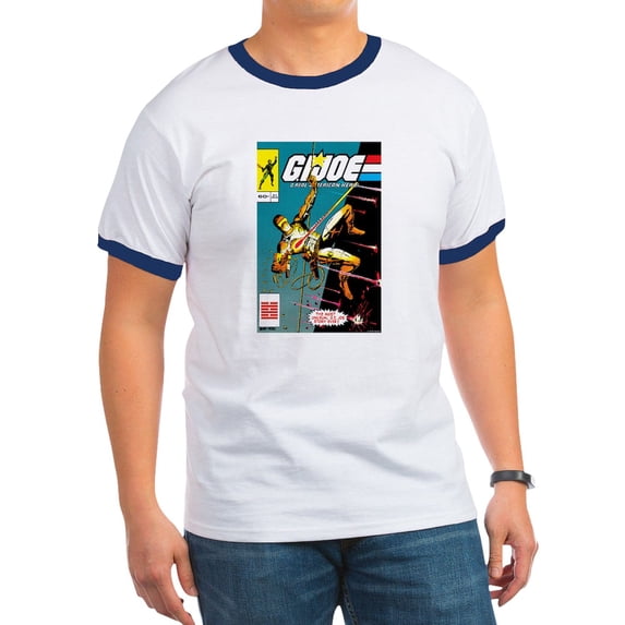CafePress - G.I. Joe Silent Interlude Men's Ringer T Shirt - 100% Cotton Ringed T-Shirt