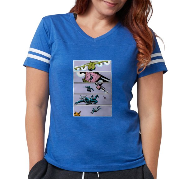 CafePress - G.I. Joe Snake Eyes Parac Women's Football T Shirt - Womens Football Shirt