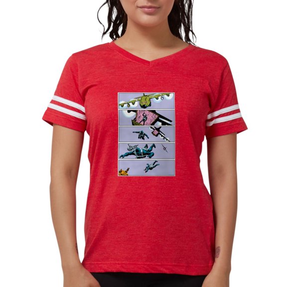 CafePress - G.I. Joe Snake Eyes Parac Women's Football T Shirt - Womens Football Shirt