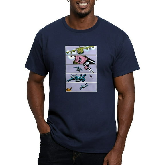 CafePress - G.I. Joe Snake Eyes Parachut Men's Classic T Shirt - Men's Fitted T-Shirt