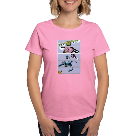 CafePress - G.I. Joe Snake Eyes Parachut Women's Value T Shirt - Women's Traditional Fit Dark T-Shirt
