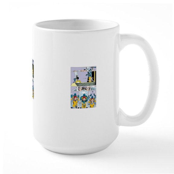 CafePress - G.I. Joe Snake Eyes Savin - 15 oz Ceramic Large White Novelty Mug