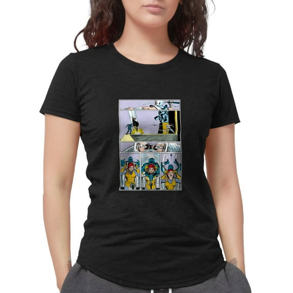 CafePress - G.I. Joe Snake Eyes Saving Women's Deluxe T Shirt - Womens Tri-blend T-Shirt