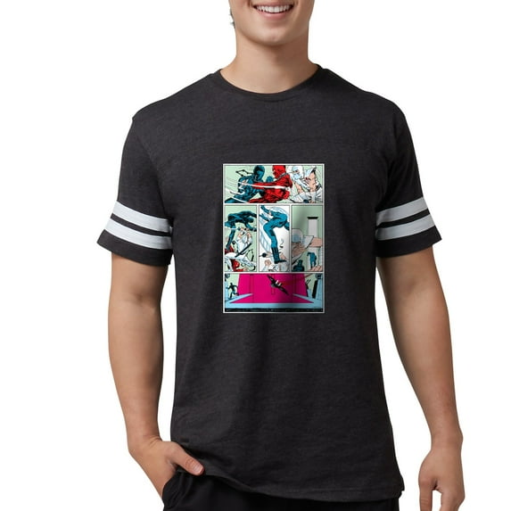 CafePress - G.I. Joe Snake Eyes Vs. Sto Men's Football T Shirt - Mens Football Shirt