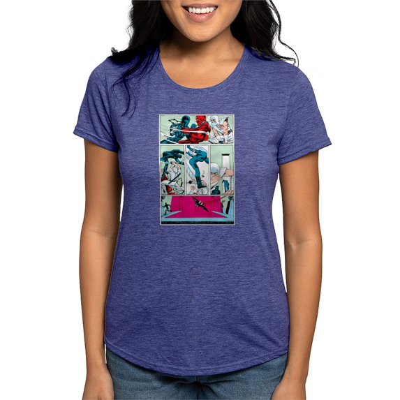 CafePress - G.I. Joe Snake Eyes Vs. Sto Women's Deluxe T Shirt - Womens Tri-blend T-Shirt