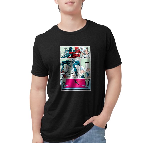 CafePress - G.I. Joe Snake Eyes Vs. Storm Men's Deluxe T Shirt - Mens Tri-blend T-Shirt