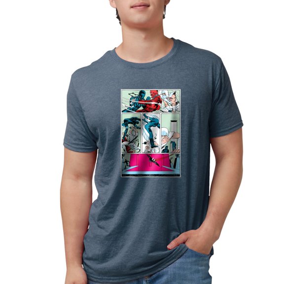 CafePress - G.I. Joe Snake Eyes Vs. Storm Men's Deluxe T Shirt - Mens Tri-blend T-Shirt