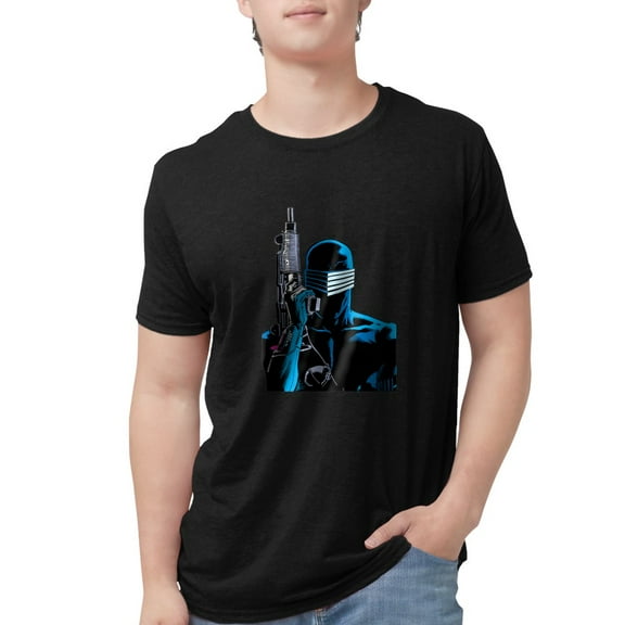 CafePress - G.I. Joe Snake Eyes With Gun Men's Deluxe T Shirt - Mens Tri-blend T-Shirt