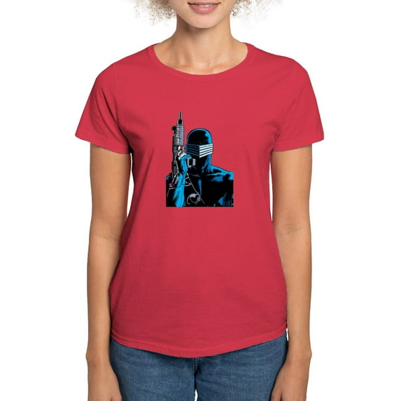 CafePress - G.I. Joe Snake Eyes With Gun Women's Value T Shirt - Women's Traditional Fit Dark T-Shirt