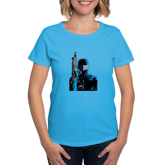 CafePress - G.I. Joe Snake Eyes With Gun Women's Value T Shirt - Women's Traditional Fit Dark T-Shirt