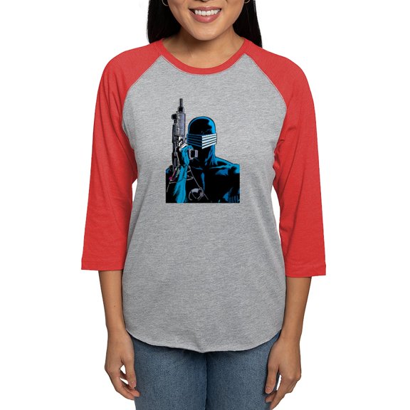 CafePress - G.I. Joe Snake Eyes With Women's Baseball T Shirt - Womens Baseball Tee