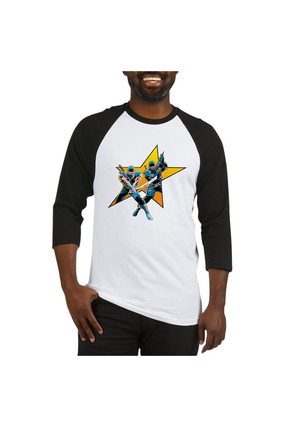 - G.I. Joe Storm Shadow And Sna - Cotton Baseball Jersey, 3/4 Raglan Sleeve Shirt