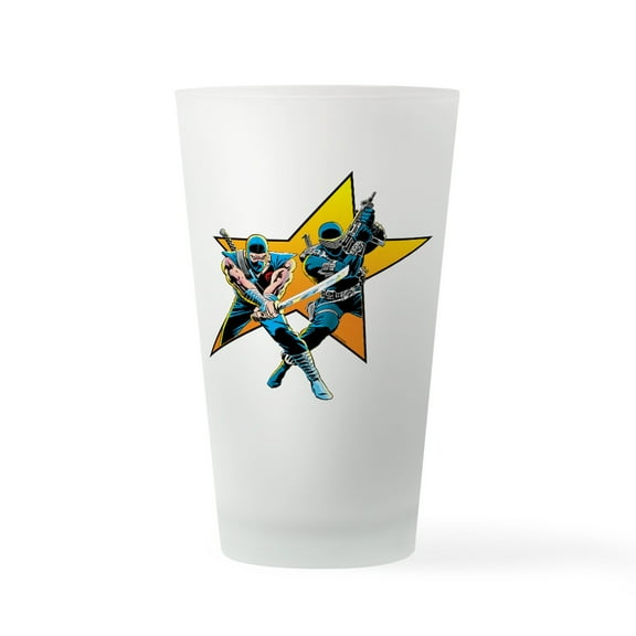 CafePress - G.I. Joe Storm Shadow And Snake Eye - Pint Glass, Drinking Glass, 16 oz. CafePress