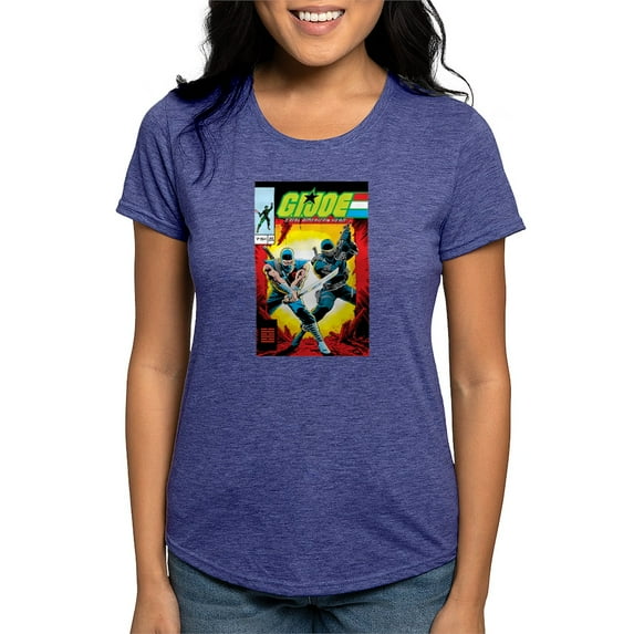 CafePress - G.I. Joe Who's On Cobra Isl Women's Deluxe T Shirt - Womens Tri-blend T-Shirt