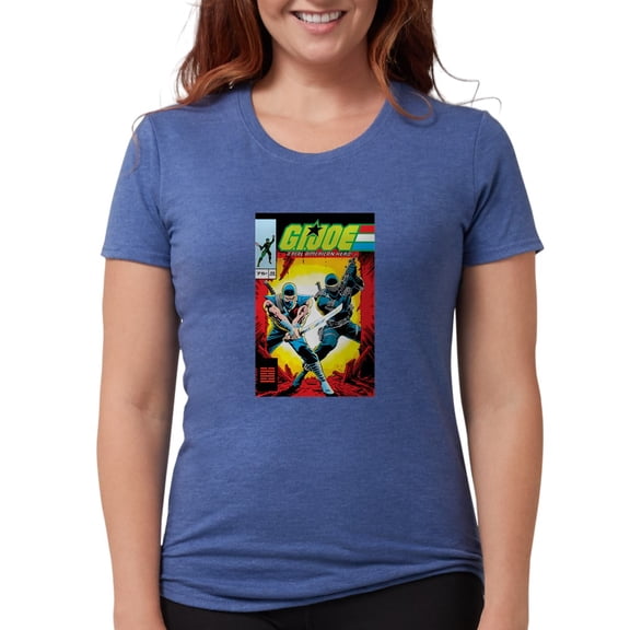 CafePress - G.I. Joe Who's On Cobra Isl Women's Deluxe T Shirt - Womens Tri-blend T-Shirt