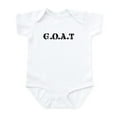 thumbnail image 1 of CafePress - G.O.A.T Greatest Of All Tim Infant Bodysuit - Baby Light Bodysuit, Size Newborn - 24 Months, 1 of 4