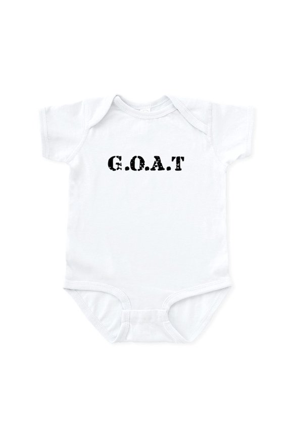 - G.O.A.T Greatest Of All Tim Infant Bodysuit - Baby Light Bodysuit, Size Newborn - 24 Months