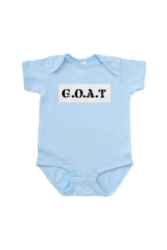 - G.O.A.T Greatest Of All Tim Infant Bodysuit - Baby Light Bodysuit, Size Newborn - 24 Months
