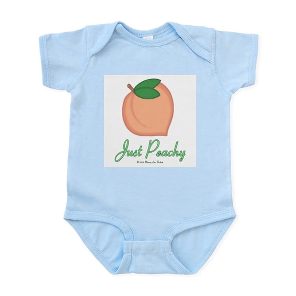 CafePress - GA Just Peachy Infant Bodysuit - Baby Light Bodysuit, Size Newborn - 24 Months