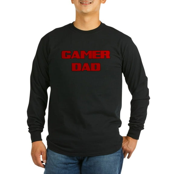 CafePress - GAMER DAD Long Sleeve T Shirt - Long Sleeve Dark T-Shirt