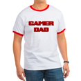 thumbnail image 1 of CafePress - GAMER DAD T Shirt - 100% Cotton Ringed T-Shirt, 1 of 4