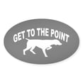 thumbnail image 1 of CafePress - GET TO THE POINT - Sticker (Oval), 1 of 1