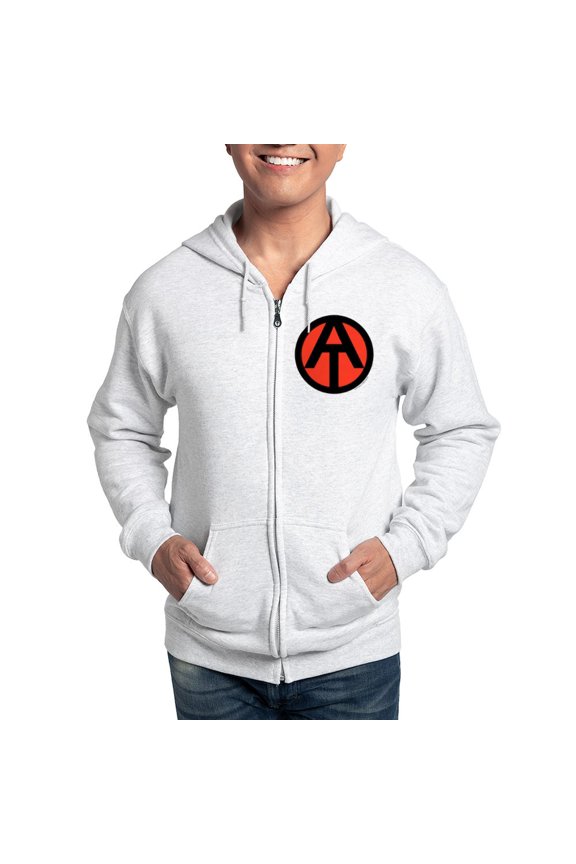 - GI Joe Adventure Team Logo Sweatshirt - Zip Hoodie, Classic Hooded Sweatshirt with Metal Zipper