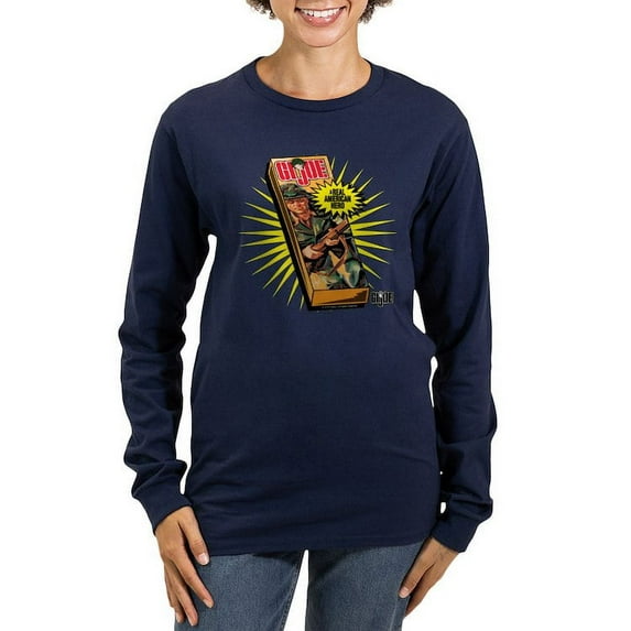 CafePress - GI Joe American Hero Long Sleeve T Shirt - Women's Long Sleeve Graphic Tee Casual Fit