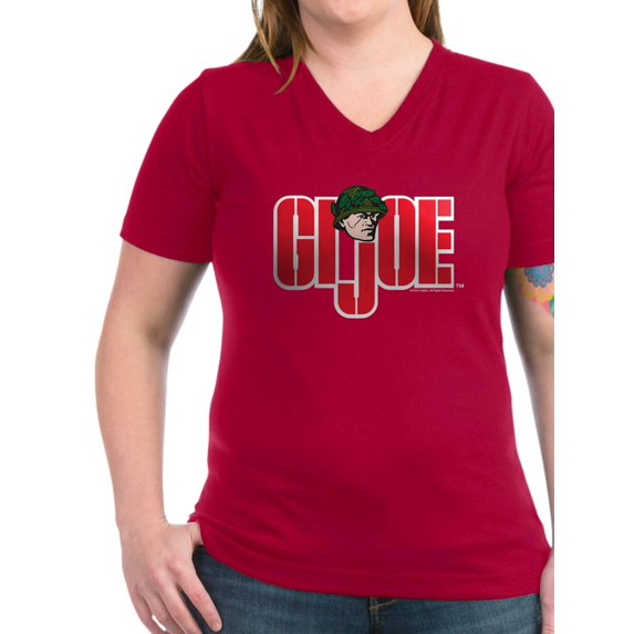 CafePress - GI Joe Logo Women's V Neck Dark T Shirt - Women's V-Neck Dark T-Shirt