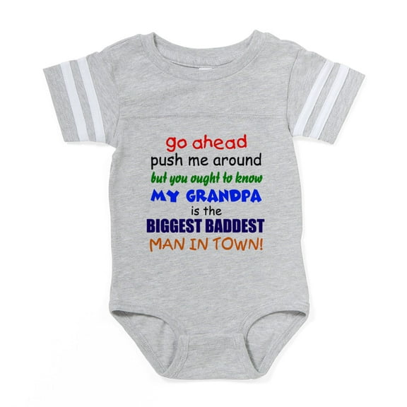 CafePress - GO AHEAD - Cute Infant Baby Football Bodysuit