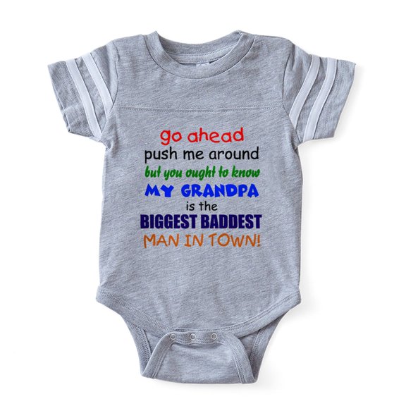 CafePress - GO AHEAD - Cute Infant Baby Football Bodysuit