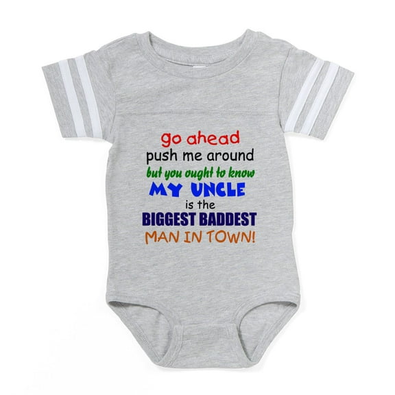 CafePress - GO AHEAD Uncle - Cute Infant Baby Football Bodysuit