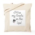 thumbnail image 1 of CafePress - GOAT I Kiss My Goats Tote Bag - Unisex Canvas Tote Bag, Beige, 1-Piece, 1 of 6