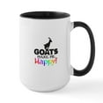 thumbnail image 1 of CafePress - GOATS Make Me Happy Mugs - 15 oz Ceramic Large White Novelty Mug, 1 of 4