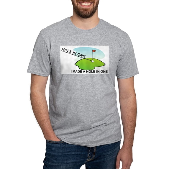 CafePress - GOLF. I MAKE A HOLE IN ONE T Shirt - Fitted T-Shirt, Vintage Fit Soft Cotton Tee
