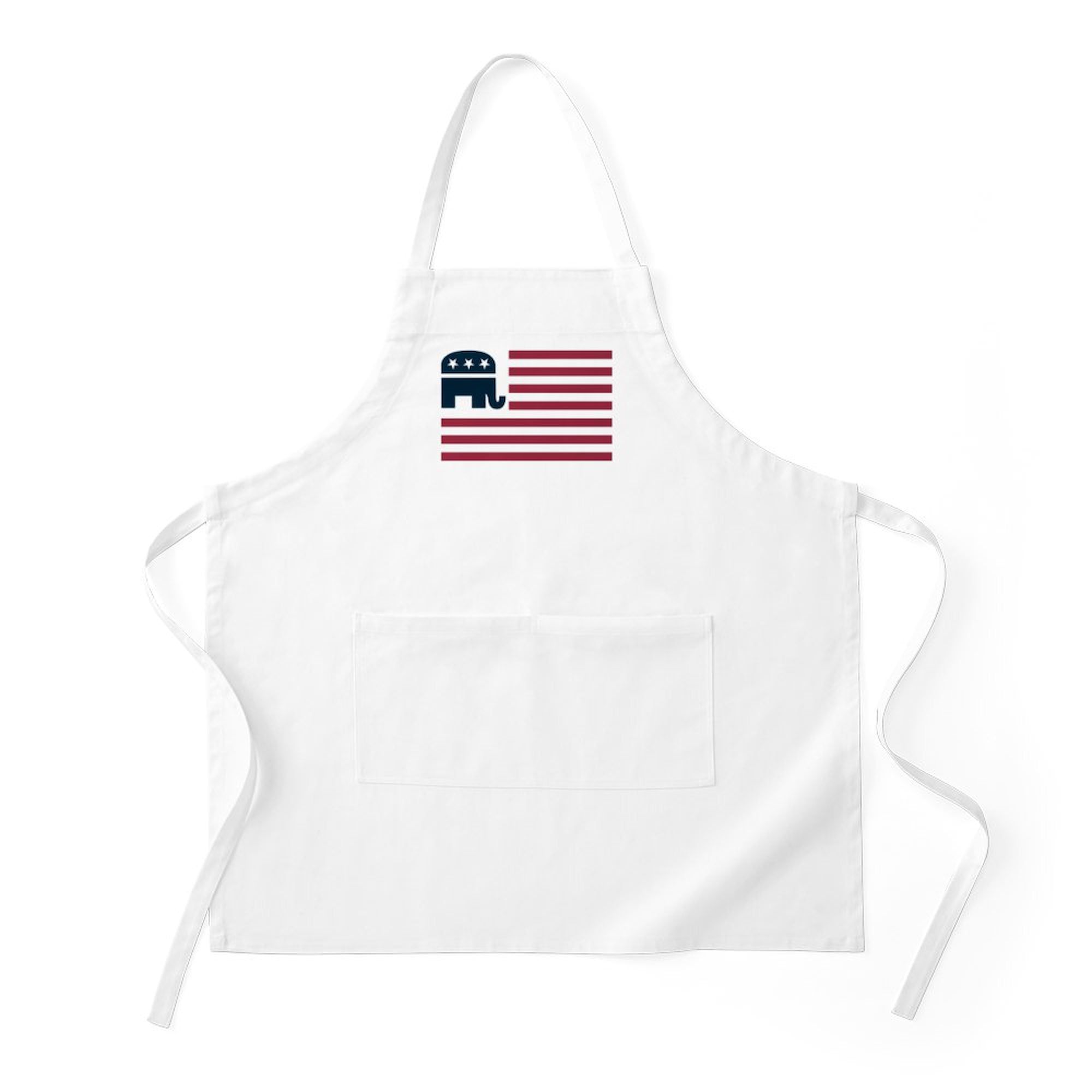 CafePress - GOP Flag BBQ - Kitchen Apron with Pockets, Grilling Apron, Baking Apron