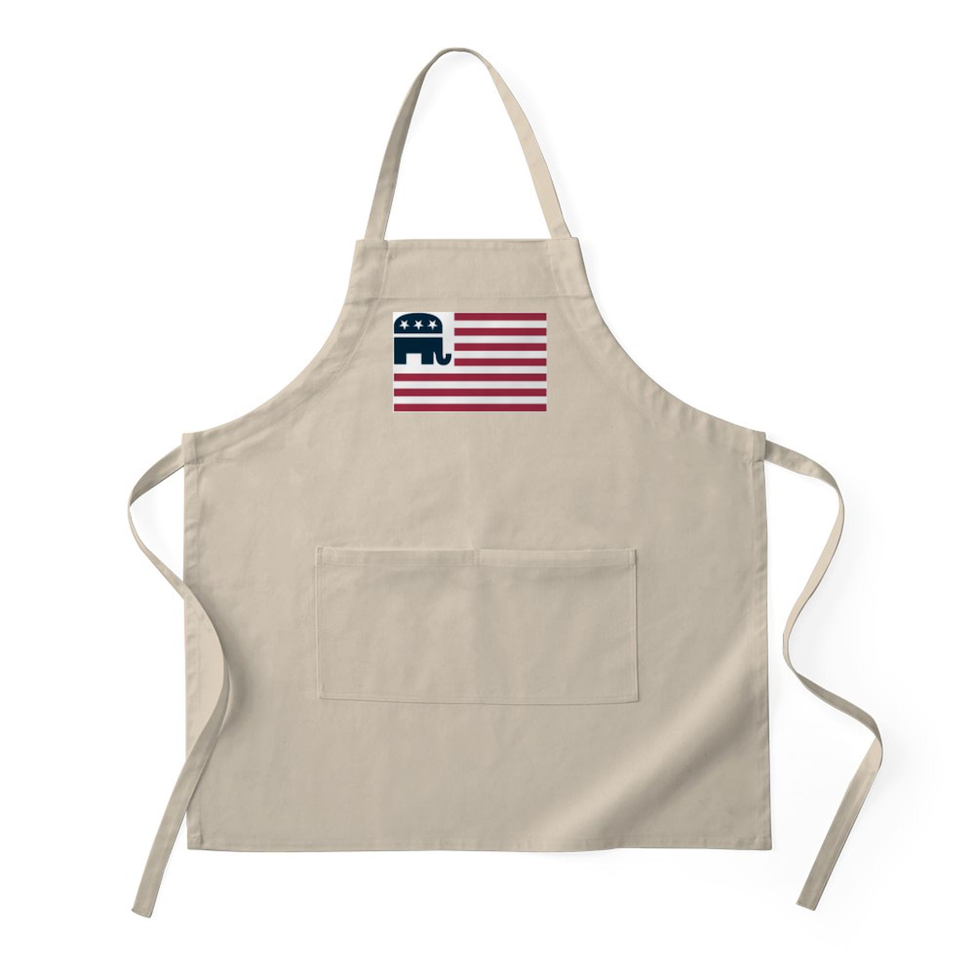 CafePress - GOP Flag BBQ - Kitchen Apron with Pockets, Grilling Apron, Baking Apron