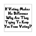 thumbnail image 1 of CafePress - GOP War On Voting Square Sticker 3 X 3 - Square Sticker 3" x 3", 1 of 1