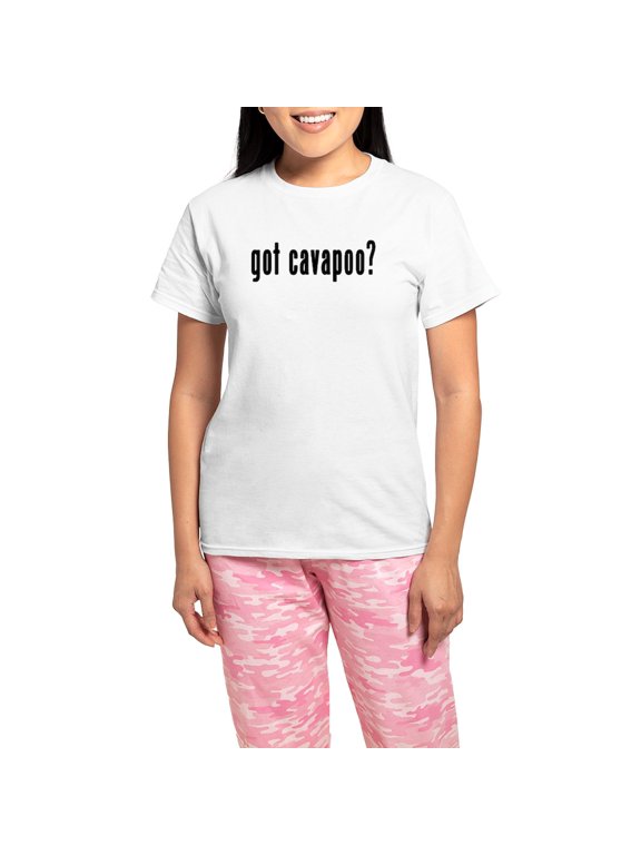 - GOT CAVAPOO Women's Light Pajamas - Women's Short Sleeve Print T-Shirt and Pants Light Cotton Pajama Set