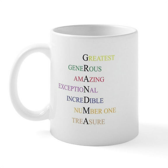 CafePress - GRANDMA Mug - 11 oz Ceramic Mug - Novelty Coffee Tea Cup
